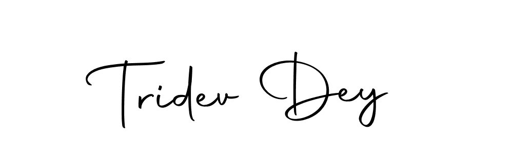 How to make Tridev Dey signature? Autography-DOLnW is a professional autograph style. Create handwritten signature for Tridev Dey name. Tridev Dey signature style 10 images and pictures png