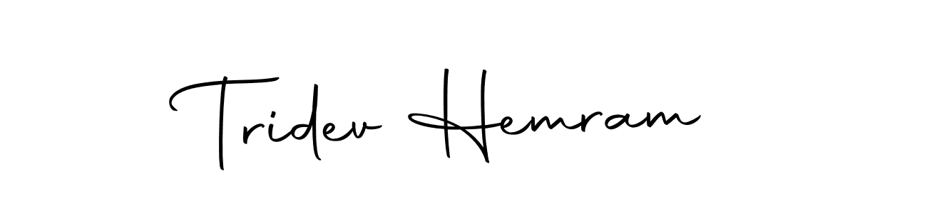 Here are the top 10 professional signature styles for the name Tridev Hemram. These are the best autograph styles you can use for your name. Tridev Hemram signature style 10 images and pictures png