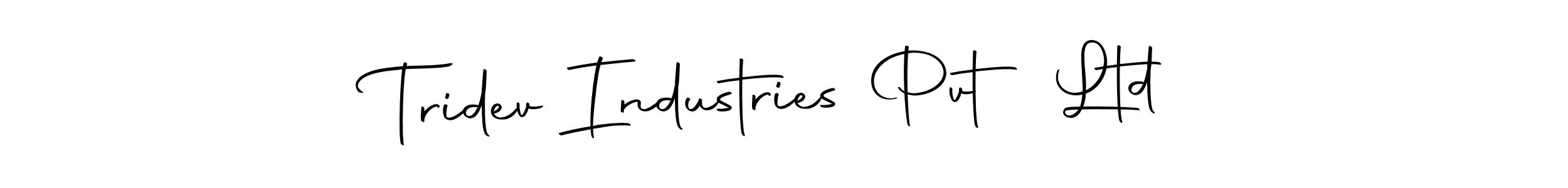 You can use this online signature creator to create a handwritten signature for the name Tridev Industries Pvt Ltd. This is the best online autograph maker. Tridev Industries Pvt Ltd signature style 10 images and pictures png