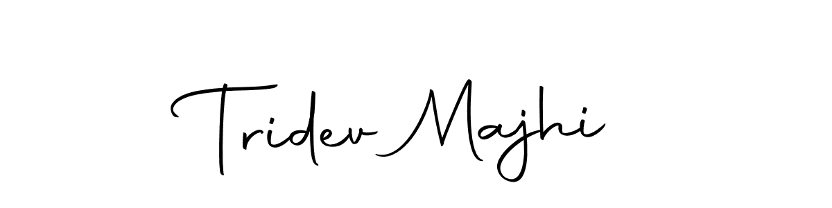 How to make Tridev Majhi name signature. Use Autography-DOLnW style for creating short signs online. This is the latest handwritten sign. Tridev Majhi signature style 10 images and pictures png