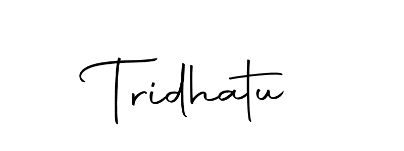 Design your own signature with our free online signature maker. With this signature software, you can create a handwritten (Autography-DOLnW) signature for name Tridhatu. Tridhatu signature style 10 images and pictures png