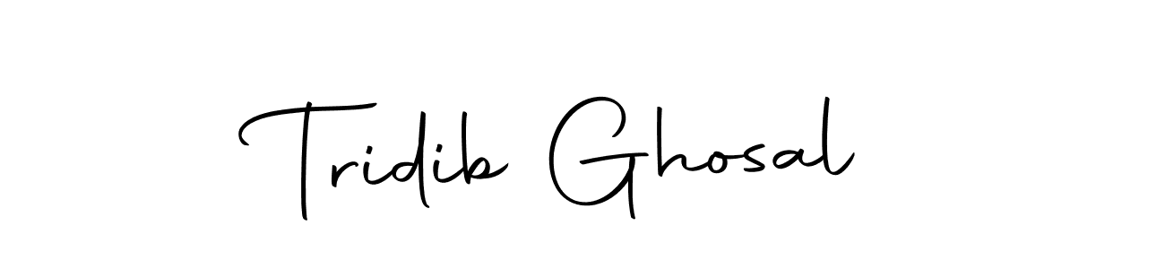 How to make Tridib Ghosal name signature. Use Autography-DOLnW style for creating short signs online. This is the latest handwritten sign. Tridib Ghosal signature style 10 images and pictures png