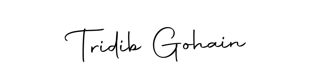 Use a signature maker to create a handwritten signature online. With this signature software, you can design (Autography-DOLnW) your own signature for name Tridib Gohain. Tridib Gohain signature style 10 images and pictures png