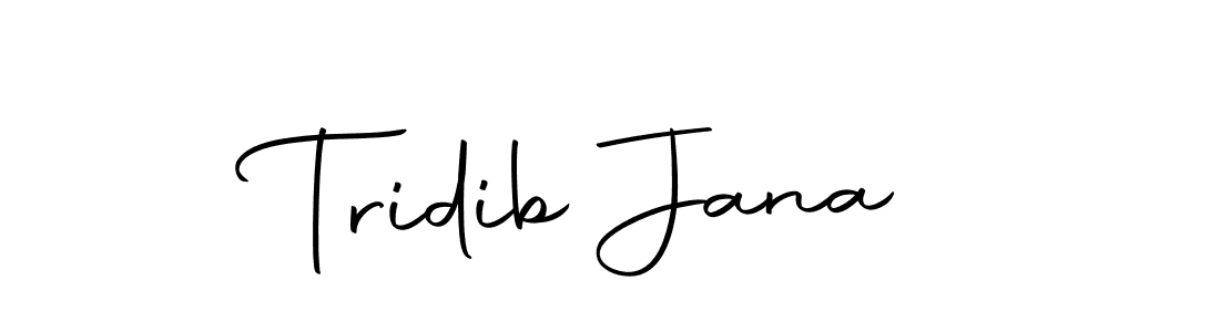 Create a beautiful signature design for name Tridib Jana. With this signature (Autography-DOLnW) fonts, you can make a handwritten signature for free. Tridib Jana signature style 10 images and pictures png