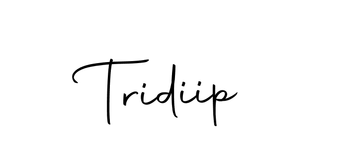 Create a beautiful signature design for name Tridiip. With this signature (Autography-DOLnW) fonts, you can make a handwritten signature for free. Tridiip signature style 10 images and pictures png