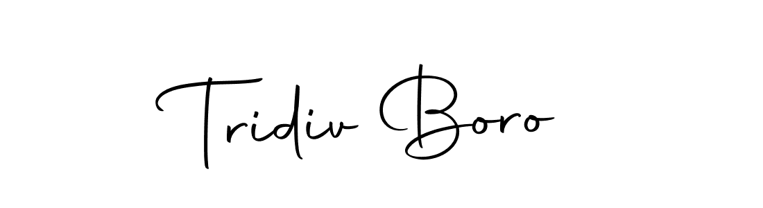 Also we have Tridiv Boro name is the best signature style. Create professional handwritten signature collection using Autography-DOLnW autograph style. Tridiv Boro signature style 10 images and pictures png