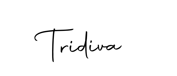 How to make Tridiva name signature. Use Autography-DOLnW style for creating short signs online. This is the latest handwritten sign. Tridiva signature style 10 images and pictures png