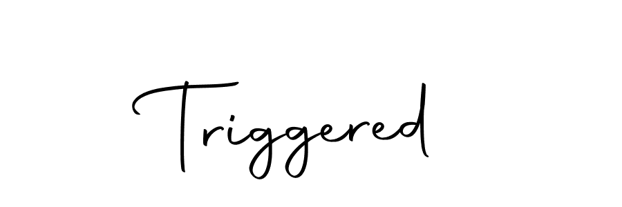 if you are searching for the best signature style for your name Triggered. so please give up your signature search. here we have designed multiple signature styles  using Autography-DOLnW. Triggered signature style 10 images and pictures png