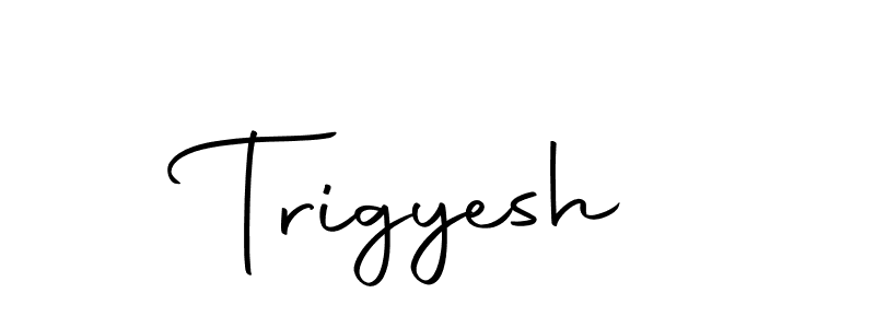 Make a beautiful signature design for name Trigyesh. With this signature (Autography-DOLnW) style, you can create a handwritten signature for free. Trigyesh signature style 10 images and pictures png