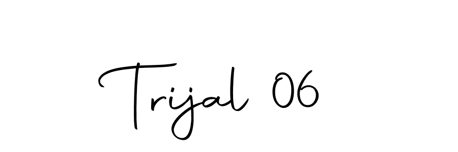 Make a beautiful signature design for name Trijal 06. With this signature (Autography-DOLnW) style, you can create a handwritten signature for free. Trijal 06 signature style 10 images and pictures png