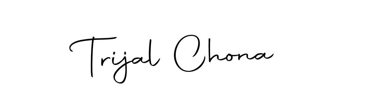 Make a beautiful signature design for name Trijal Chona. With this signature (Autography-DOLnW) style, you can create a handwritten signature for free. Trijal Chona signature style 10 images and pictures png