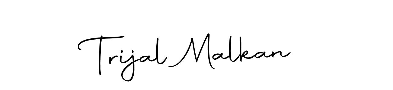 You can use this online signature creator to create a handwritten signature for the name Trijal Malkan. This is the best online autograph maker. Trijal Malkan signature style 10 images and pictures png