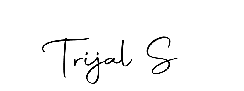 Trijal S stylish signature style. Best Handwritten Sign (Autography-DOLnW) for my name. Handwritten Signature Collection Ideas for my name Trijal S. Trijal S signature style 10 images and pictures png