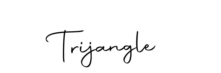 Design your own signature with our free online signature maker. With this signature software, you can create a handwritten (Autography-DOLnW) signature for name Trijangle. Trijangle signature style 10 images and pictures png