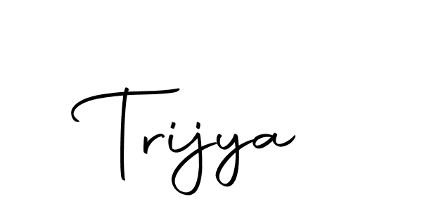 Make a beautiful signature design for name Trijya. With this signature (Autography-DOLnW) style, you can create a handwritten signature for free. Trijya signature style 10 images and pictures png