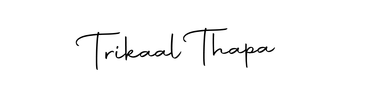 Design your own signature with our free online signature maker. With this signature software, you can create a handwritten (Autography-DOLnW) signature for name Trikaal Thapa. Trikaal Thapa signature style 10 images and pictures png