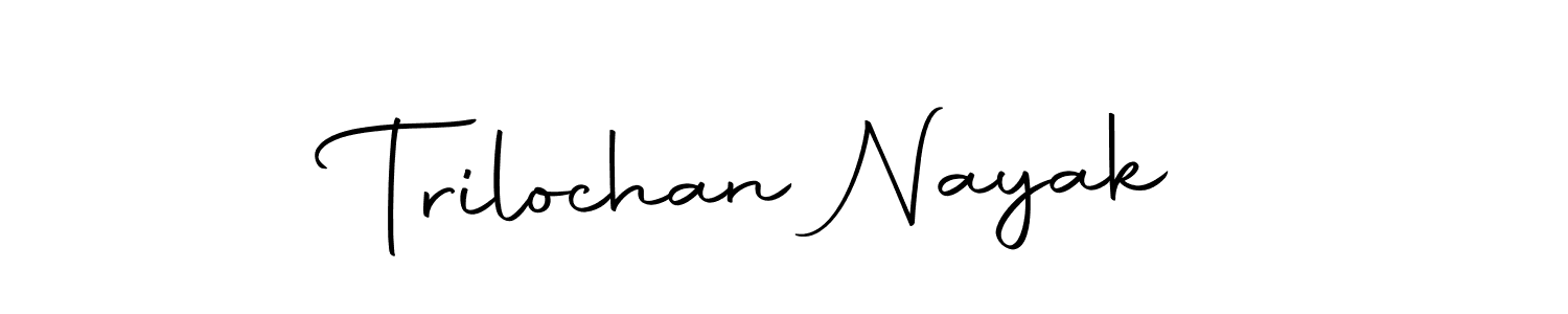 How to make Trilochan Nayak name signature. Use Autography-DOLnW style for creating short signs online. This is the latest handwritten sign. Trilochan Nayak signature style 10 images and pictures png