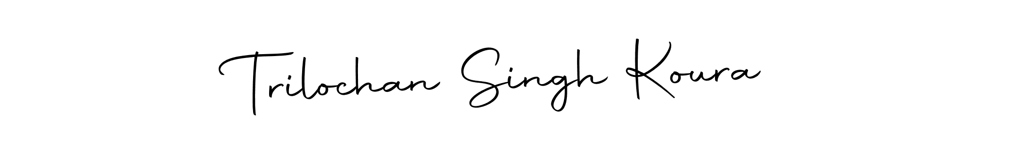 Also we have Trilochan Singh Koura name is the best signature style. Create professional handwritten signature collection using Autography-DOLnW autograph style. Trilochan Singh Koura signature style 10 images and pictures png