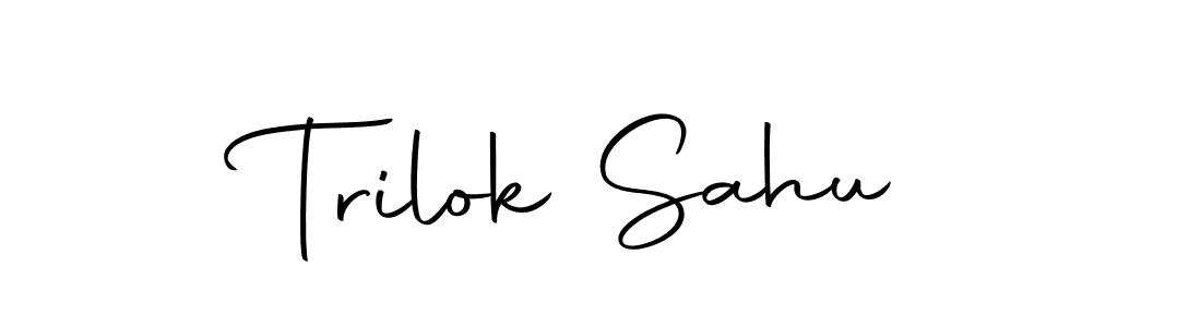 Design your own signature with our free online signature maker. With this signature software, you can create a handwritten (Autography-DOLnW) signature for name Trilok Sahu. Trilok Sahu signature style 10 images and pictures png