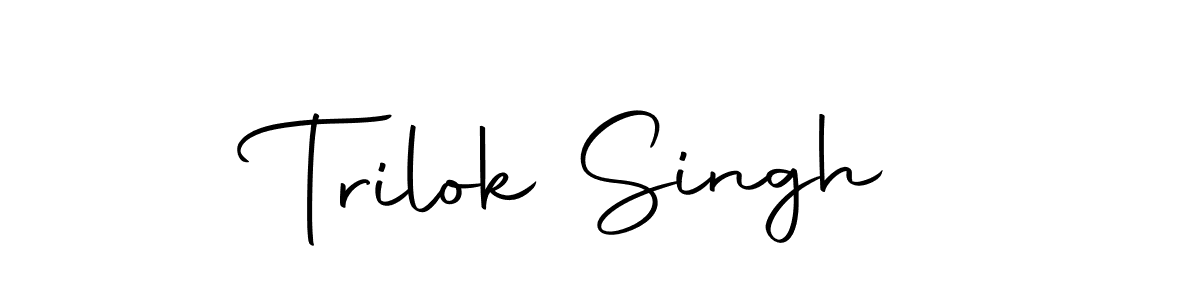 Design your own signature with our free online signature maker. With this signature software, you can create a handwritten (Autography-DOLnW) signature for name Trilok Singh. Trilok Singh signature style 10 images and pictures png