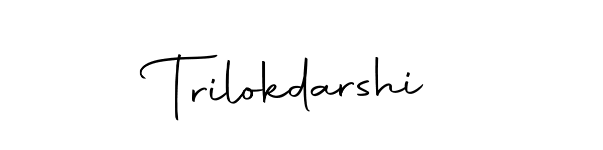 Use a signature maker to create a handwritten signature online. With this signature software, you can design (Autography-DOLnW) your own signature for name Trilokdarshi. Trilokdarshi signature style 10 images and pictures png