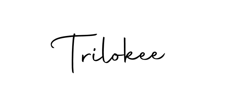 Use a signature maker to create a handwritten signature online. With this signature software, you can design (Autography-DOLnW) your own signature for name Trilokee. Trilokee signature style 10 images and pictures png