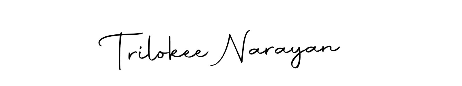 Use a signature maker to create a handwritten signature online. With this signature software, you can design (Autography-DOLnW) your own signature for name Trilokee Narayan. Trilokee Narayan signature style 10 images and pictures png