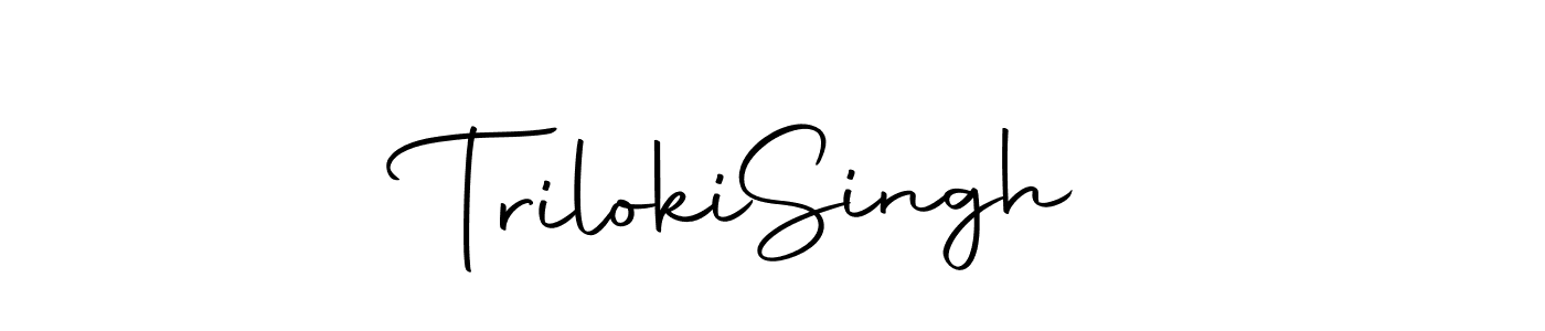 You can use this online signature creator to create a handwritten signature for the name Triloki  Singh. This is the best online autograph maker. Triloki  Singh signature style 10 images and pictures png