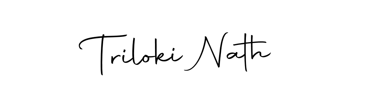 The best way (Autography-DOLnW) to make a short signature is to pick only two or three words in your name. The name Triloki Nath include a total of six letters. For converting this name. Triloki Nath signature style 10 images and pictures png