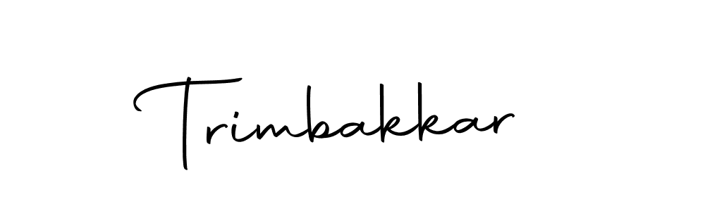 You can use this online signature creator to create a handwritten signature for the name Trimbakkar. This is the best online autograph maker. Trimbakkar signature style 10 images and pictures png
