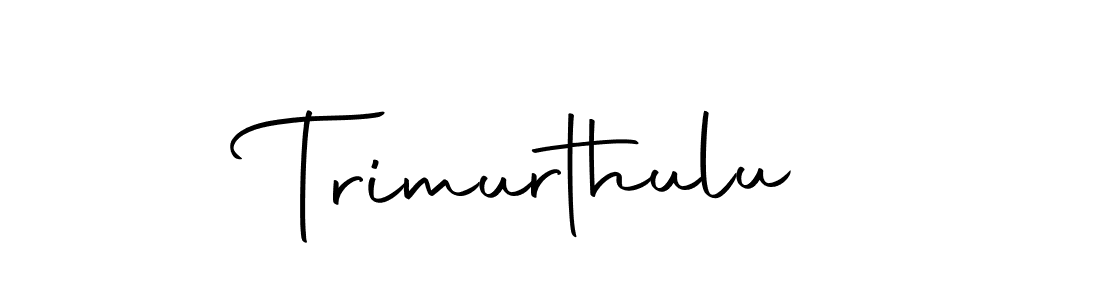 You can use this online signature creator to create a handwritten signature for the name Trimurthulu. This is the best online autograph maker. Trimurthulu signature style 10 images and pictures png