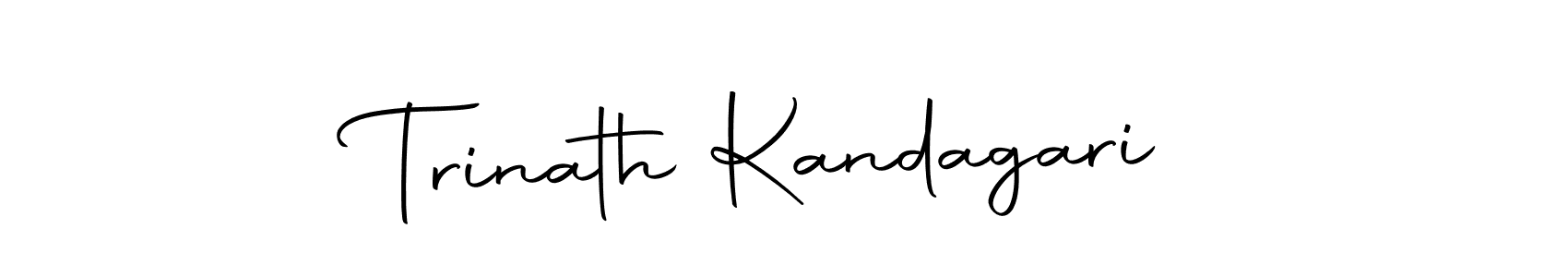You should practise on your own different ways (Autography-DOLnW) to write your name (Trinath Kandagari) in signature. don't let someone else do it for you. Trinath Kandagari signature style 10 images and pictures png