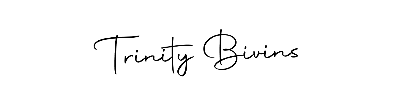 Make a beautiful signature design for name Trinity Bivins. With this signature (Autography-DOLnW) style, you can create a handwritten signature for free. Trinity Bivins signature style 10 images and pictures png