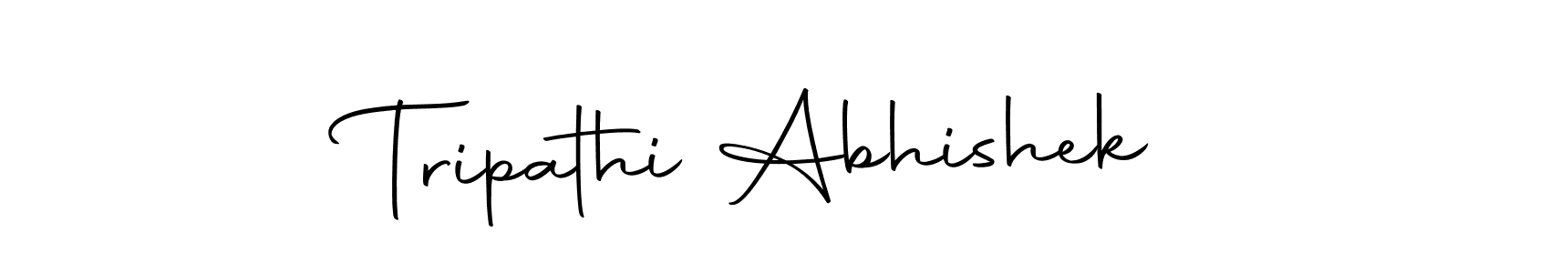 Make a beautiful signature design for name Tripathi Abhishek. With this signature (Autography-DOLnW) style, you can create a handwritten signature for free. Tripathi Abhishek signature style 10 images and pictures png