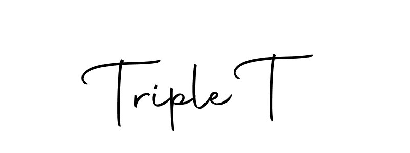How to make Triple T signature? Autography-DOLnW is a professional autograph style. Create handwritten signature for Triple T name. Triple T signature style 10 images and pictures png