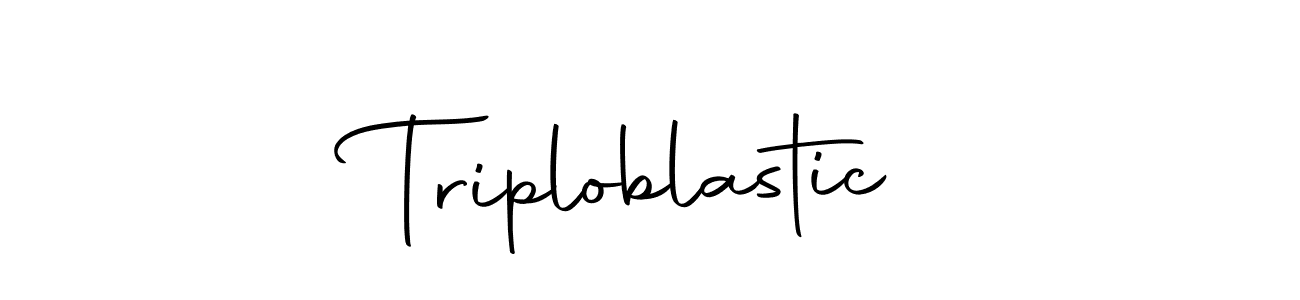 Make a beautiful signature design for name Triploblastic. With this signature (Autography-DOLnW) style, you can create a handwritten signature for free. Triploblastic signature style 10 images and pictures png