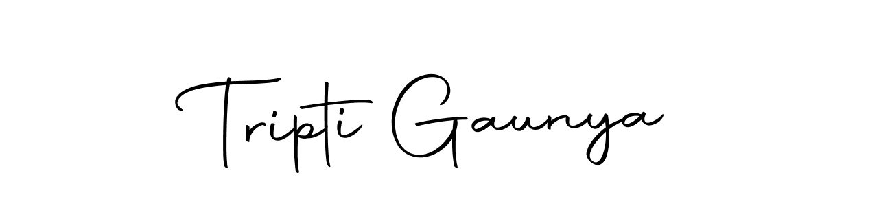 Make a beautiful signature design for name Tripti Gaunya. With this signature (Autography-DOLnW) style, you can create a handwritten signature for free. Tripti Gaunya signature style 10 images and pictures png