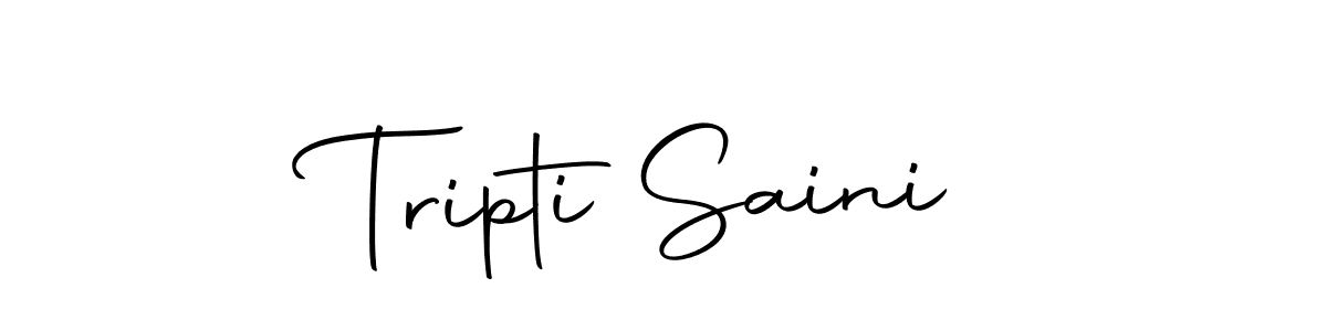 Create a beautiful signature design for name Tripti Saini. With this signature (Autography-DOLnW) fonts, you can make a handwritten signature for free. Tripti Saini signature style 10 images and pictures png
