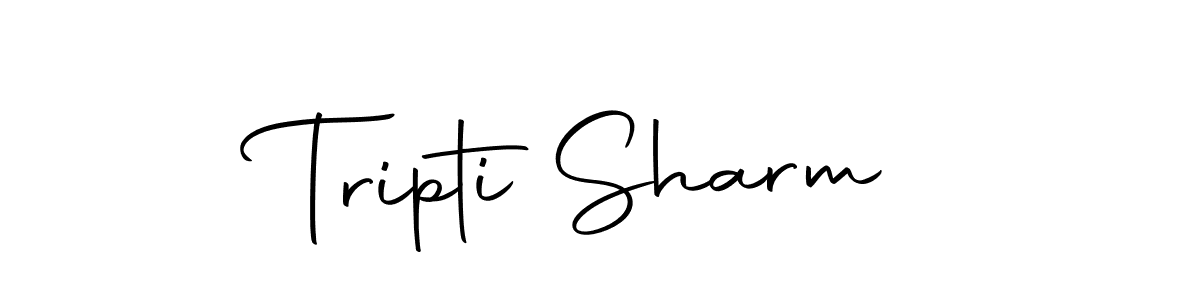 How to make Tripti Sharm name signature. Use Autography-DOLnW style for creating short signs online. This is the latest handwritten sign. Tripti Sharm signature style 10 images and pictures png