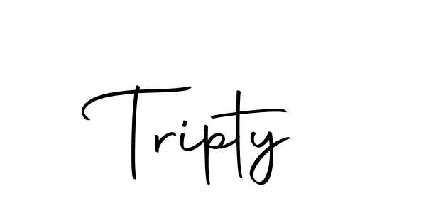 Make a beautiful signature design for name Tripty. With this signature (Autography-DOLnW) style, you can create a handwritten signature for free. Tripty signature style 10 images and pictures png
