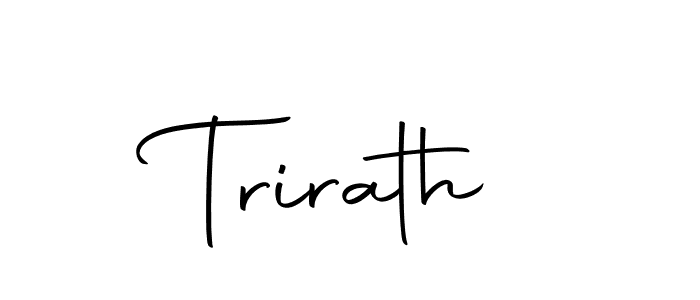 How to make Trirath name signature. Use Autography-DOLnW style for creating short signs online. This is the latest handwritten sign. Trirath signature style 10 images and pictures png