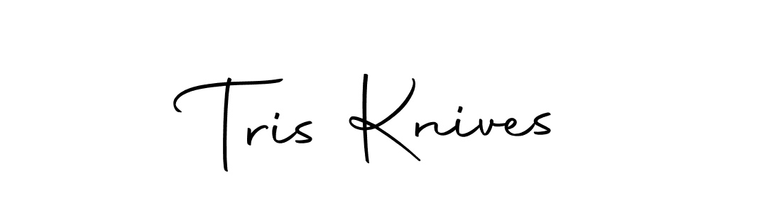 Create a beautiful signature design for name Tris Knives. With this signature (Autography-DOLnW) fonts, you can make a handwritten signature for free. Tris Knives signature style 10 images and pictures png