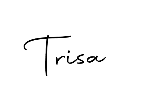 How to make Trisa signature? Autography-DOLnW is a professional autograph style. Create handwritten signature for Trisa name. Trisa signature style 10 images and pictures png