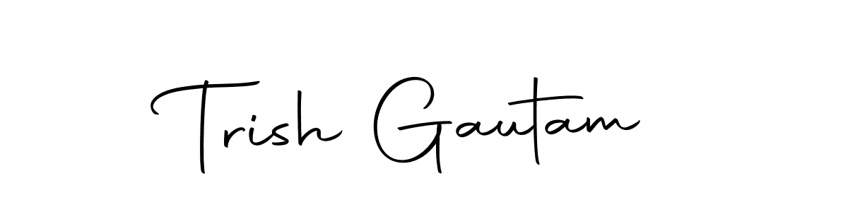 Once you've used our free online signature maker to create your best signature Autography-DOLnW style, it's time to enjoy all of the benefits that Trish Gautam name signing documents. Trish Gautam signature style 10 images and pictures png