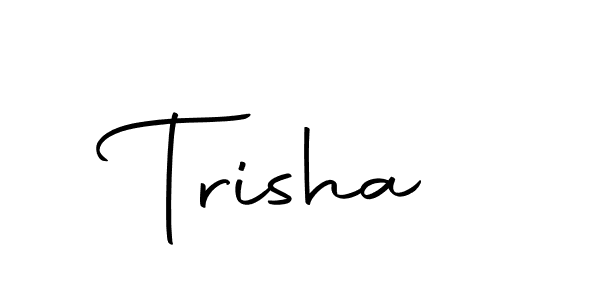 Use a signature maker to create a handwritten signature online. With this signature software, you can design (Autography-DOLnW) your own signature for name Trisha. Trisha signature style 10 images and pictures png