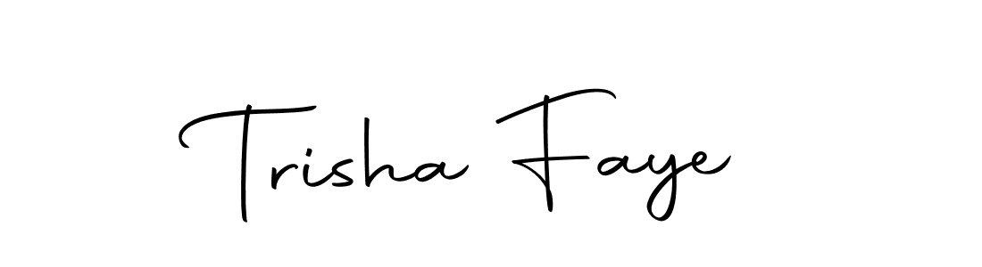 How to make Trisha Faye name signature. Use Autography-DOLnW style for creating short signs online. This is the latest handwritten sign. Trisha Faye signature style 10 images and pictures png