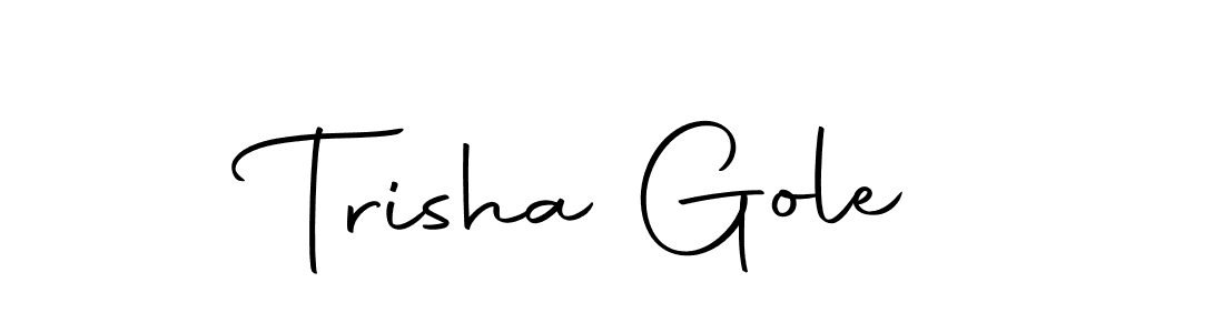 if you are searching for the best signature style for your name Trisha Gole. so please give up your signature search. here we have designed multiple signature styles  using Autography-DOLnW. Trisha Gole signature style 10 images and pictures png