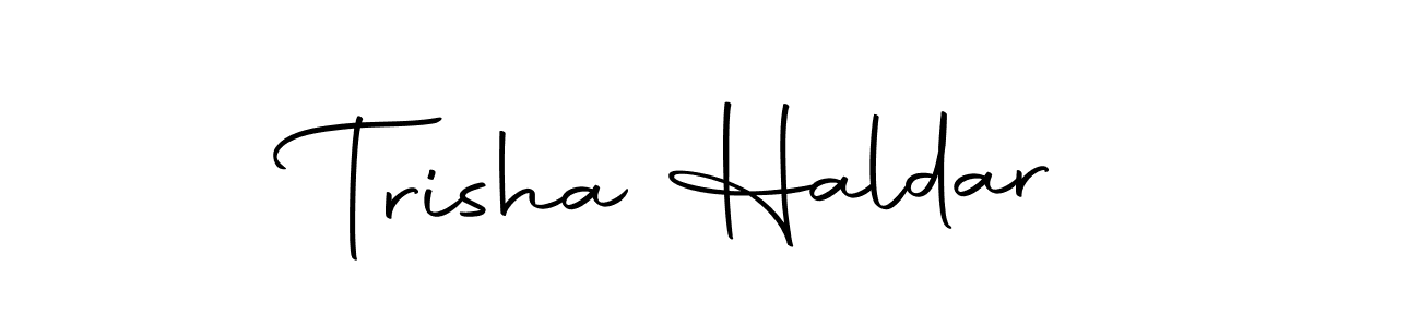 The best way (Autography-DOLnW) to make a short signature is to pick only two or three words in your name. The name Trisha Haldar include a total of six letters. For converting this name. Trisha Haldar signature style 10 images and pictures png