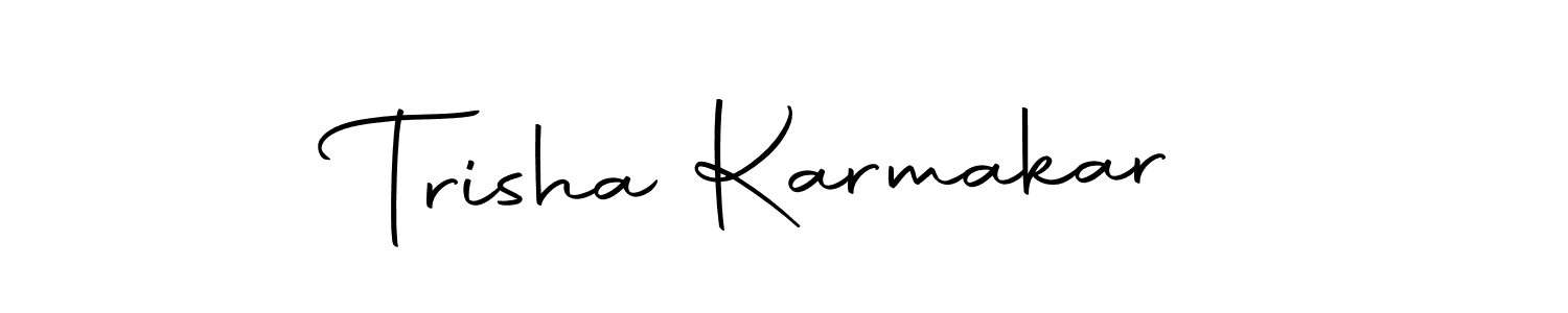 Also we have Trisha Karmakar name is the best signature style. Create professional handwritten signature collection using Autography-DOLnW autograph style. Trisha Karmakar signature style 10 images and pictures png