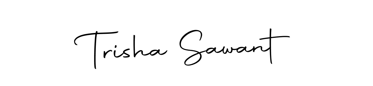 Trisha Sawant stylish signature style. Best Handwritten Sign (Autography-DOLnW) for my name. Handwritten Signature Collection Ideas for my name Trisha Sawant. Trisha Sawant signature style 10 images and pictures png